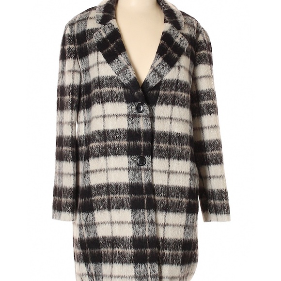 Kate Spade WOODLAND PLAID Check BOW Coat 4 6 - Picture 6 of 8